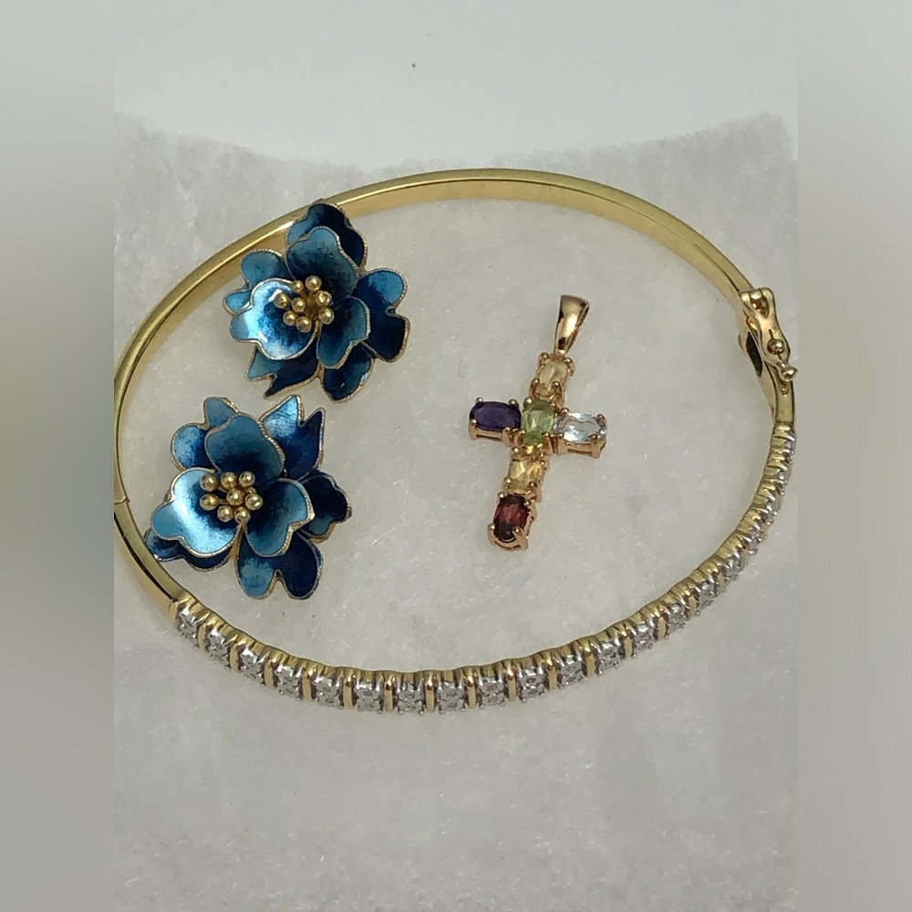 925 Sterling silver  gold tone jewelry Lot